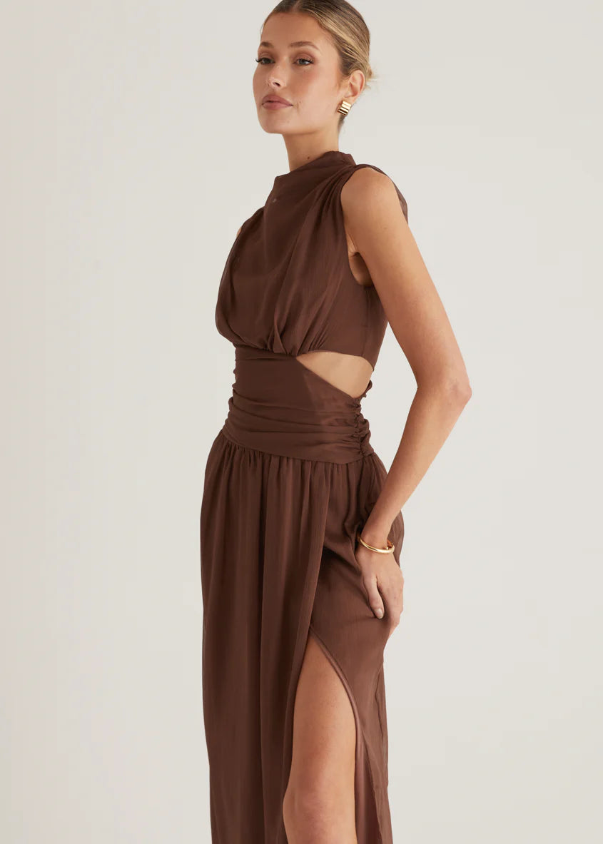 Everett Maxi Dress - Chocolate