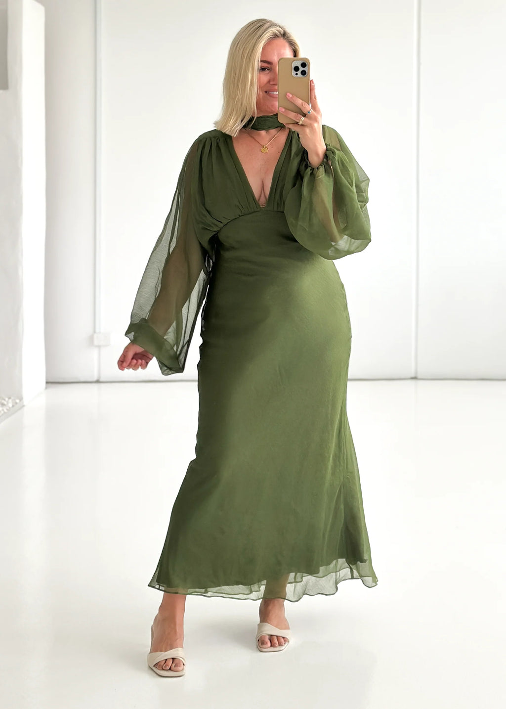 Rosabella Maxi Dress - Olive