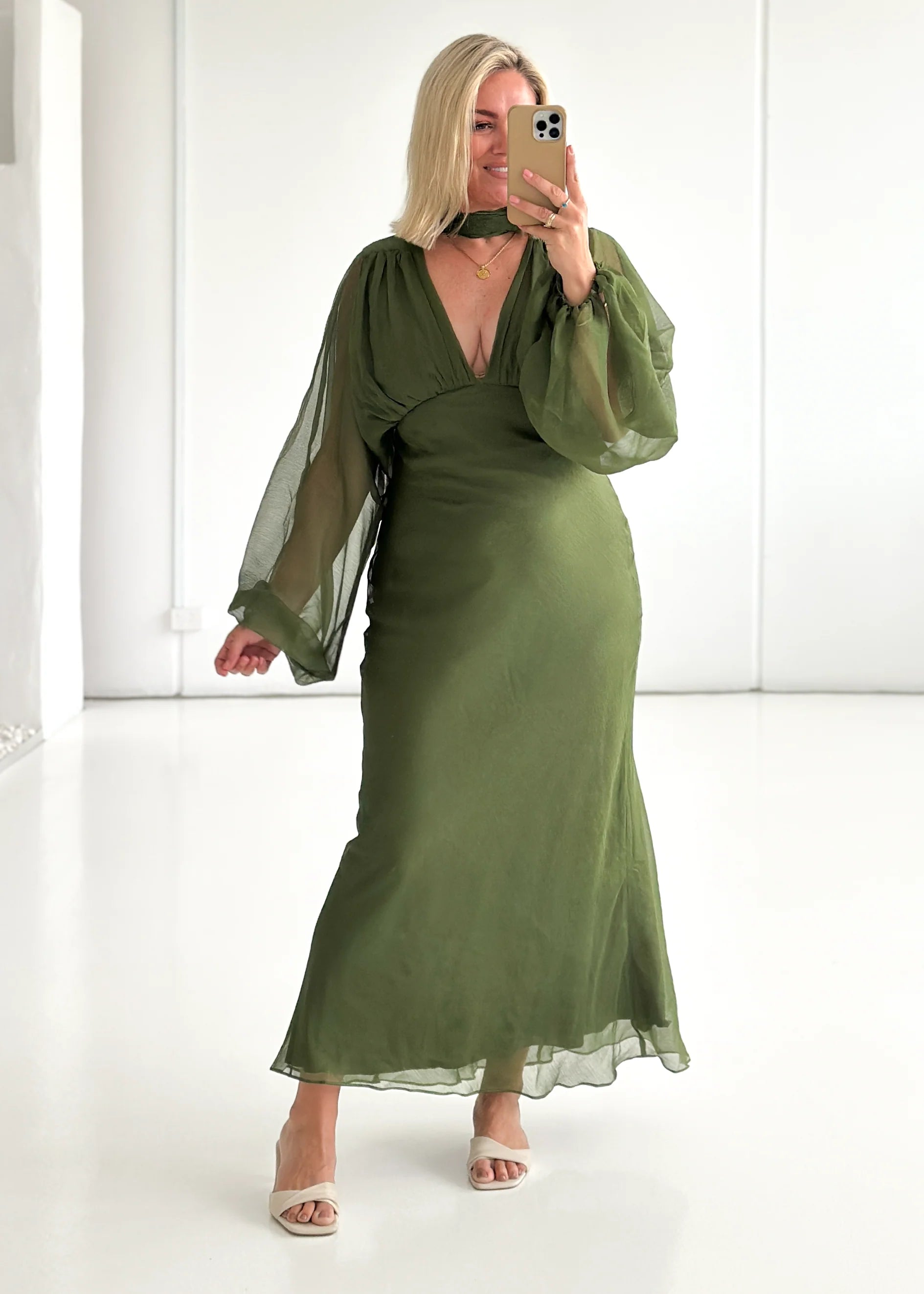 Rosabella Maxi Dress - Olive
