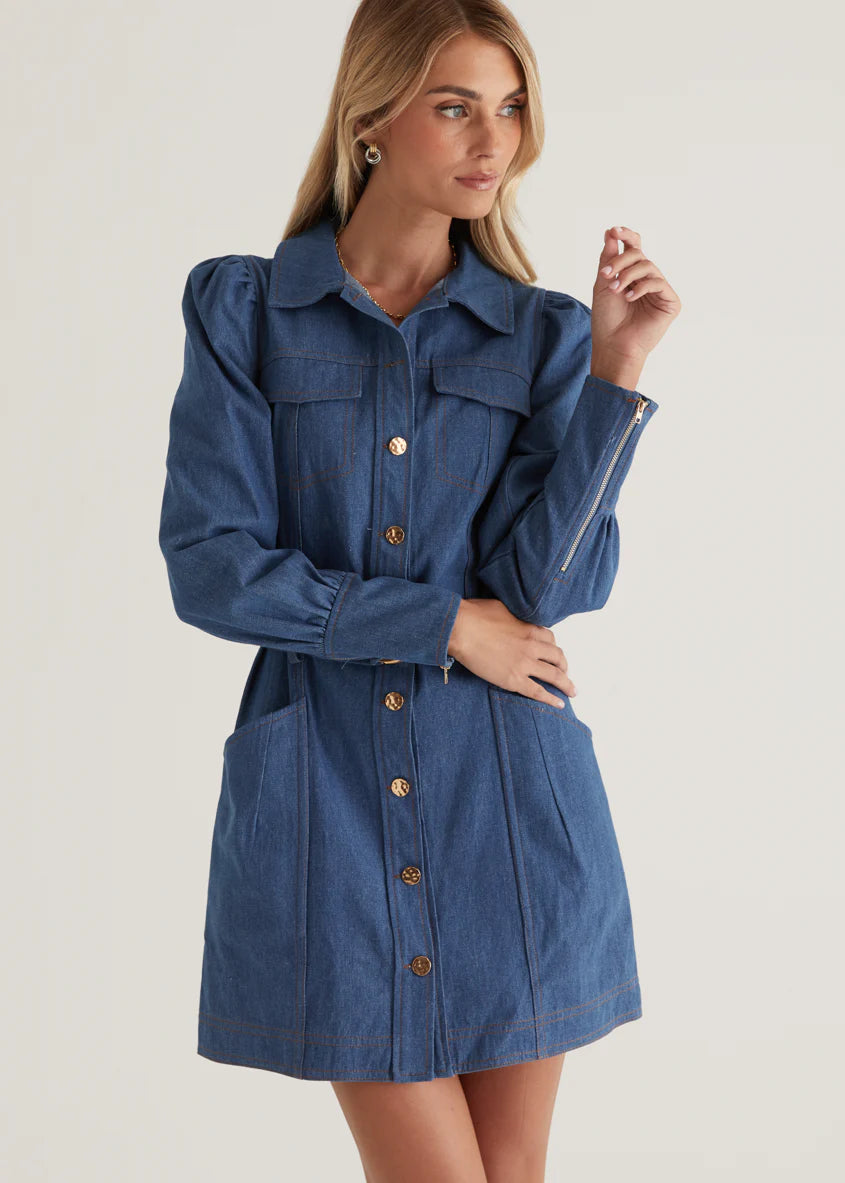 Domisco Dress - Light Blue