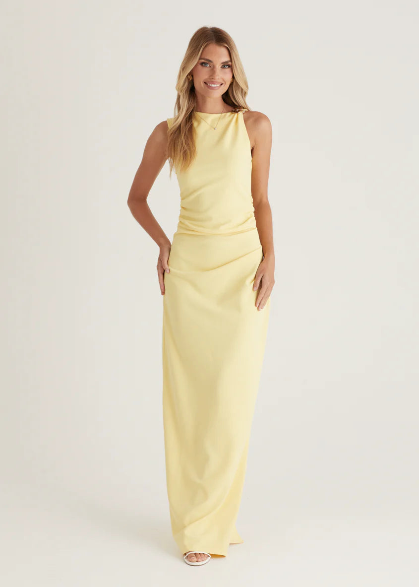 Rosita Maxi Dress - Lemon