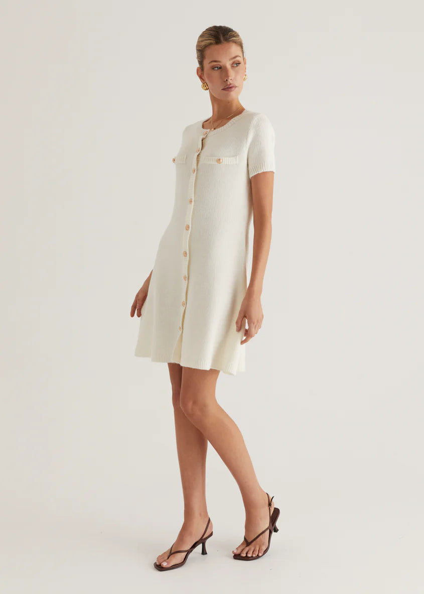 Savannah Knit Dress - Off White