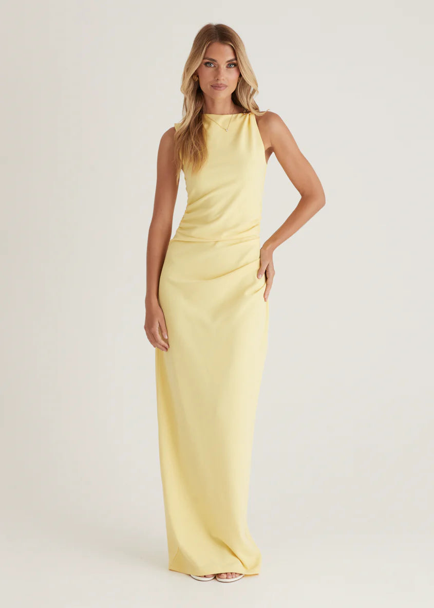 Rosita Maxi Dress - Lemon