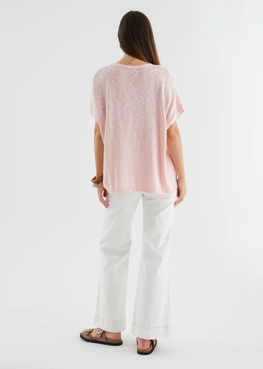 Aria Knit Top - Cotton Candy