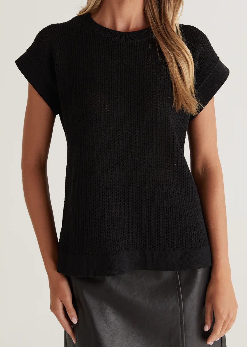 Shivon Knit Top - Black