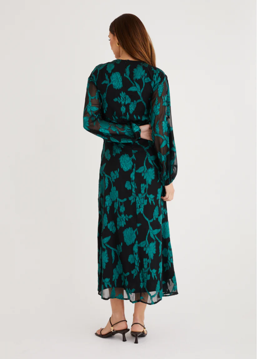Primavera Maxi Dress - Emerald Floral