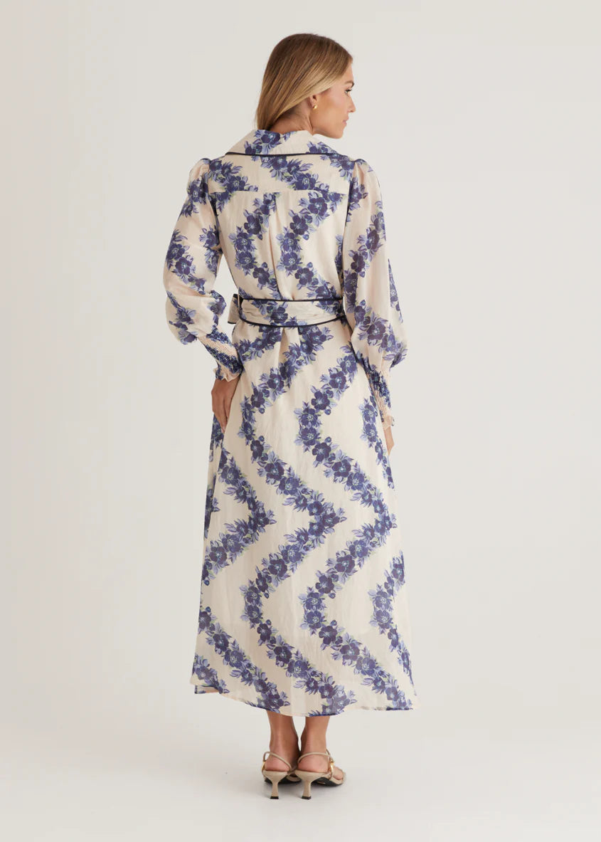 Rosemary Maxi Dress - Blue Floral