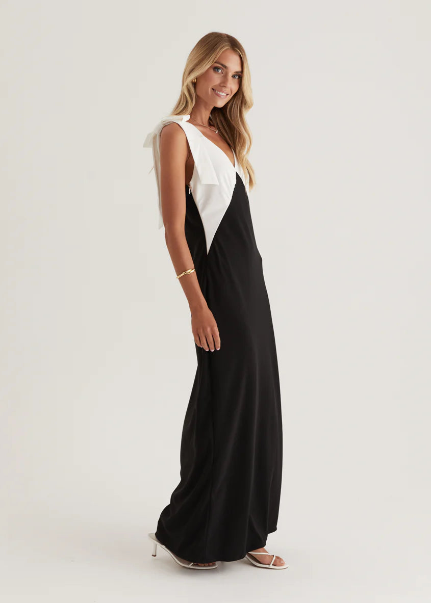 Formation Maxi Dress - Black Splice