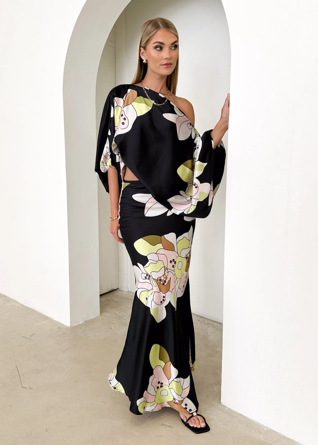 Cleos Maxi Skirt - Black Astrid