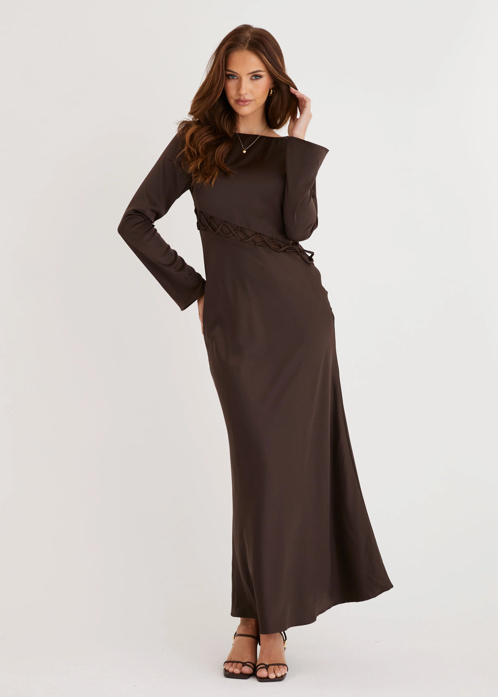 Roby Maxi Dress - Chocolate