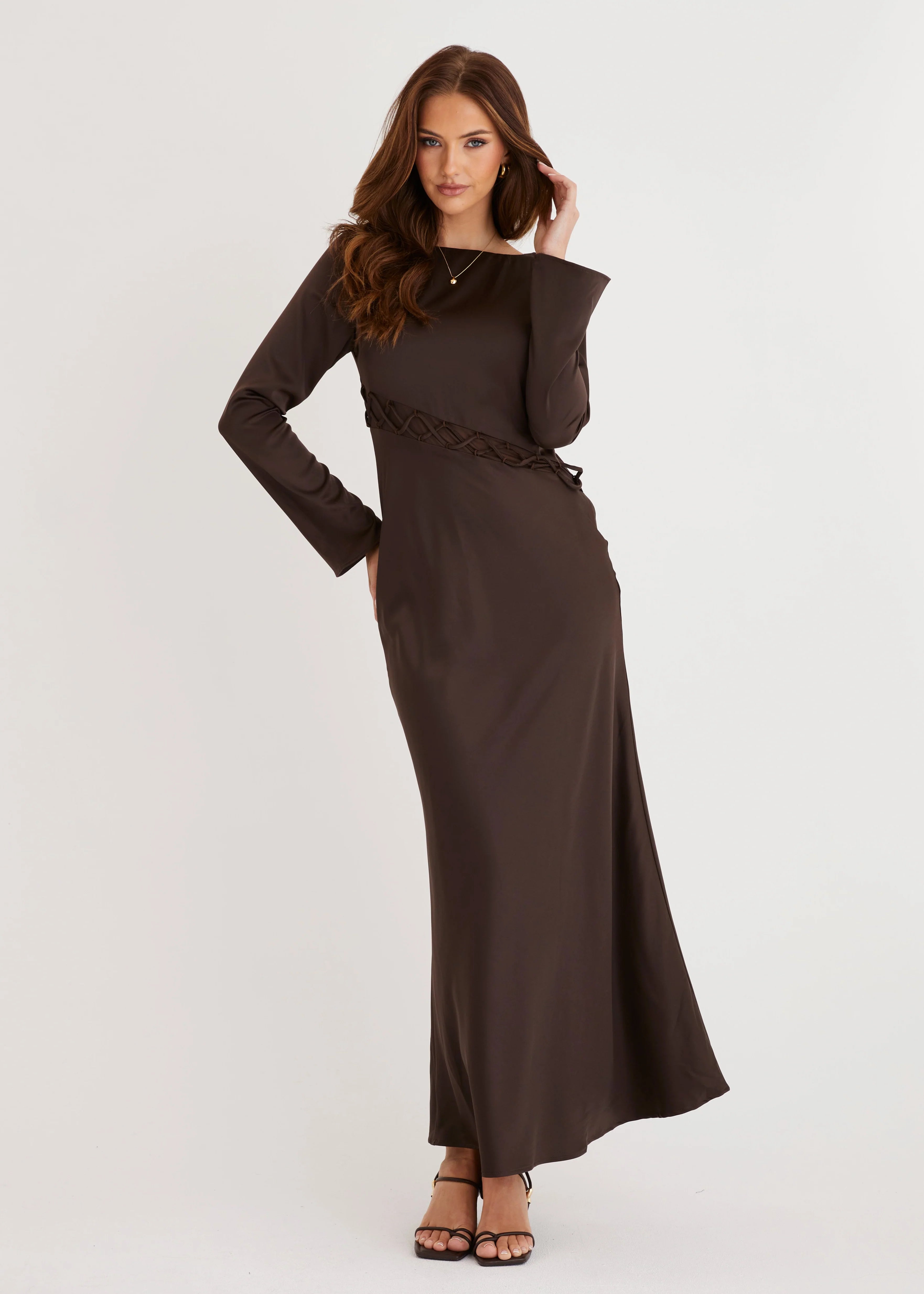 Roby Maxi Dress - Chocolate