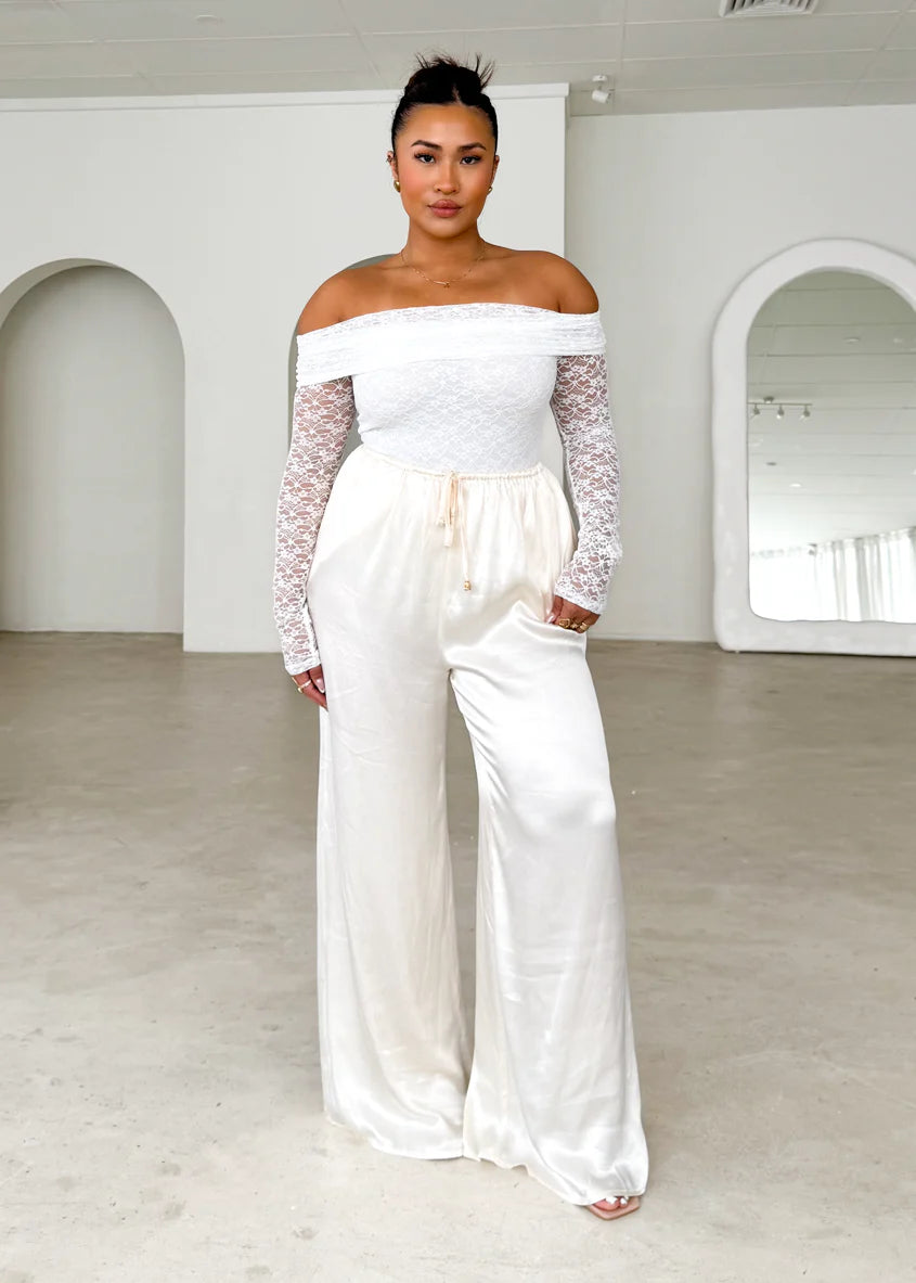 Rosa Lace Bodysuit - Off White