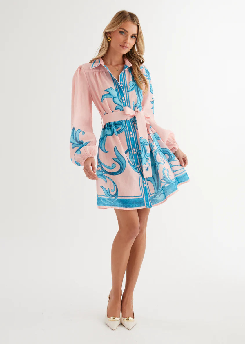 Nicoletta Dress - Pink Zayna