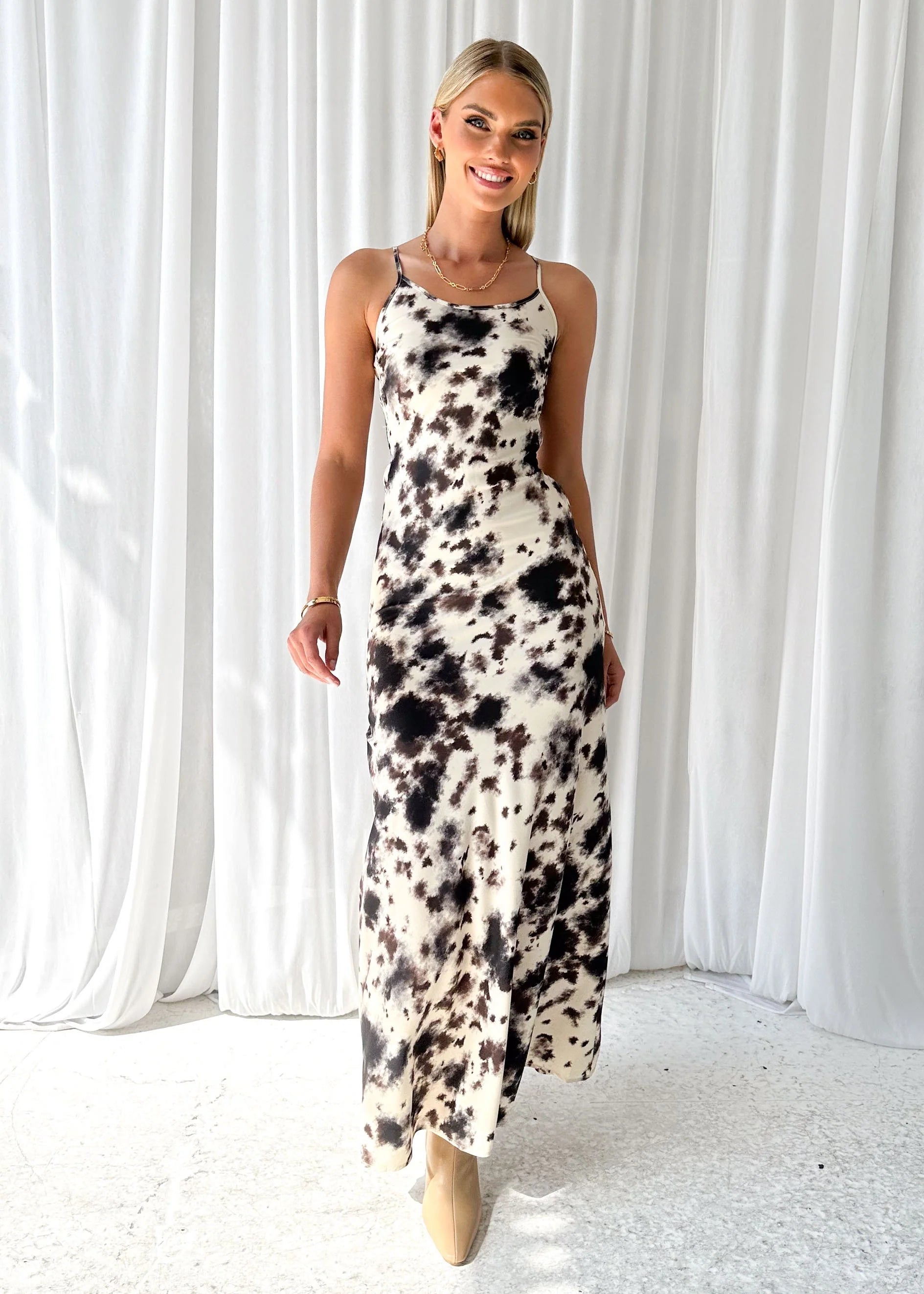 Camyren Maxi Dress - Ink Tie Dye