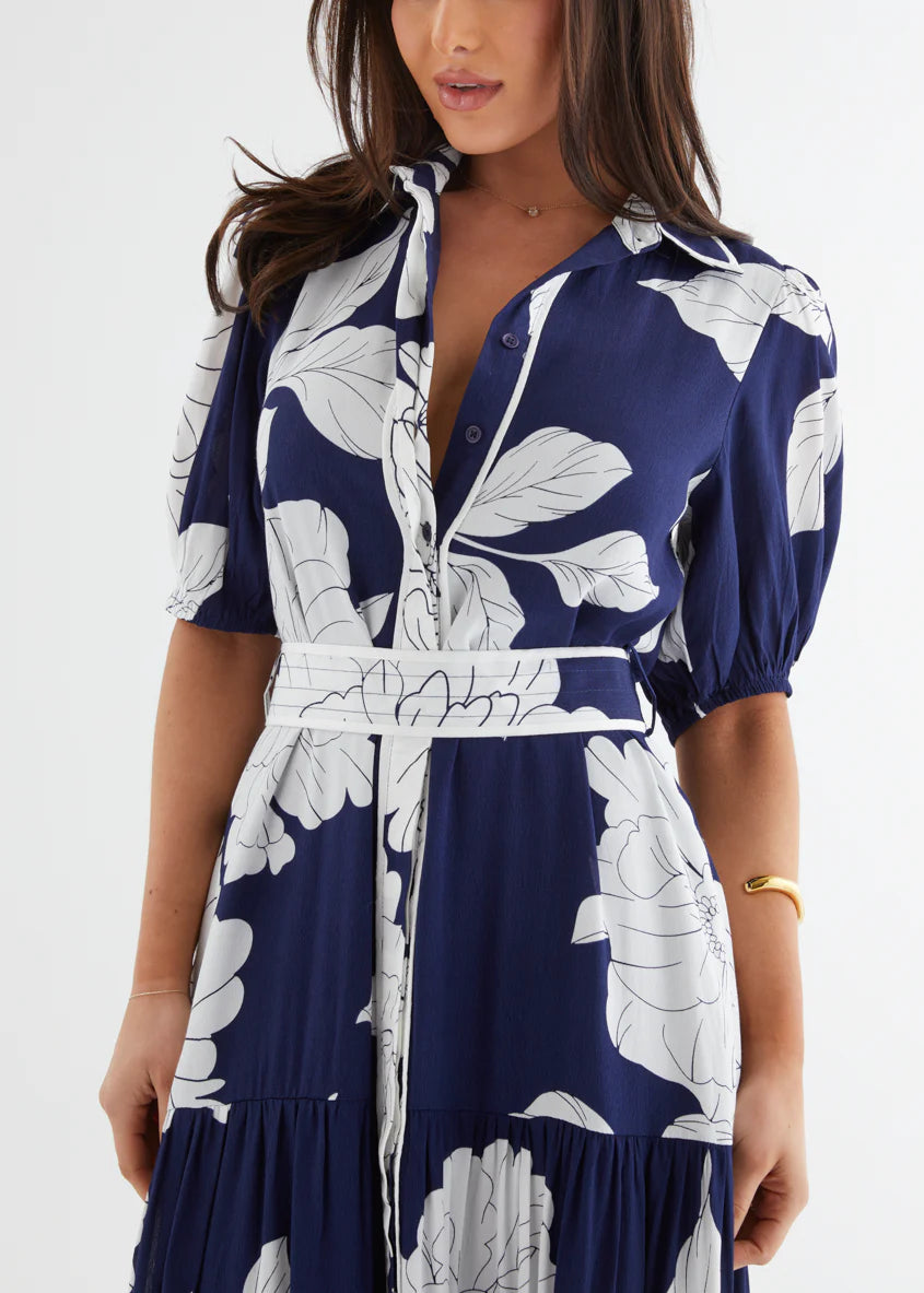 Miranda Maxi Dress - Navy Bloom