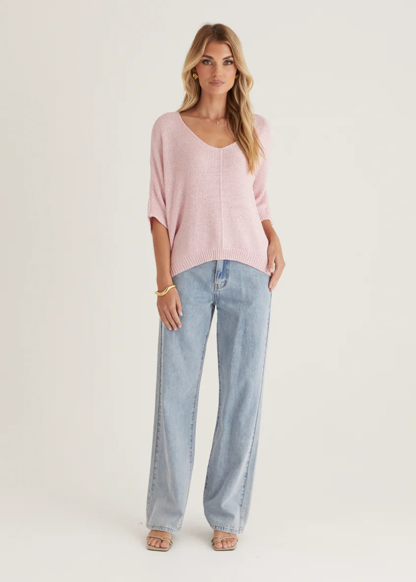 Kameron Knit Top - Blush