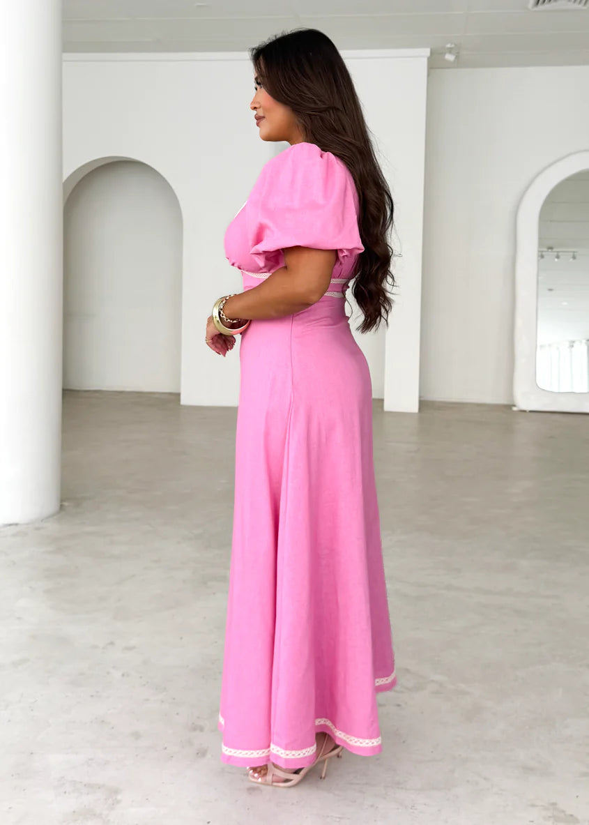 Ellodie Maxi Dress - Pink