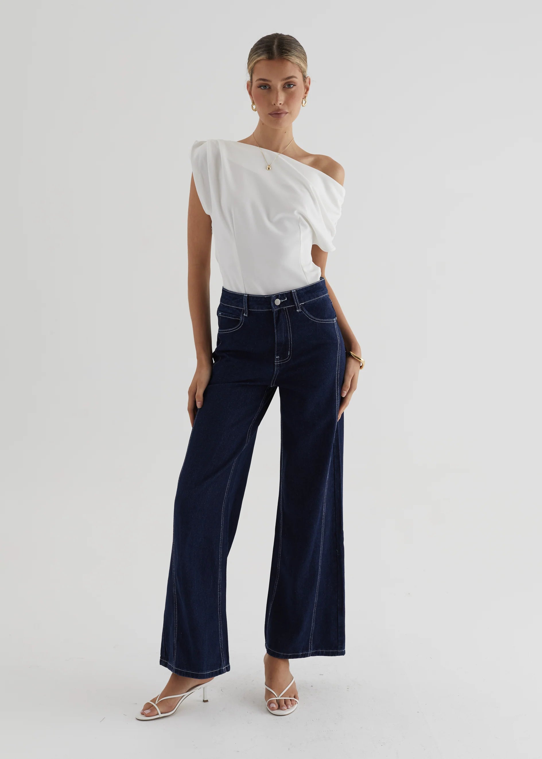 Bayse Off Shoulder Top - Off White