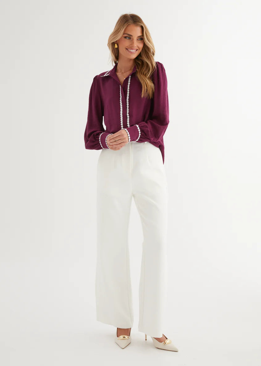 Sariyah Shirt - Plum
