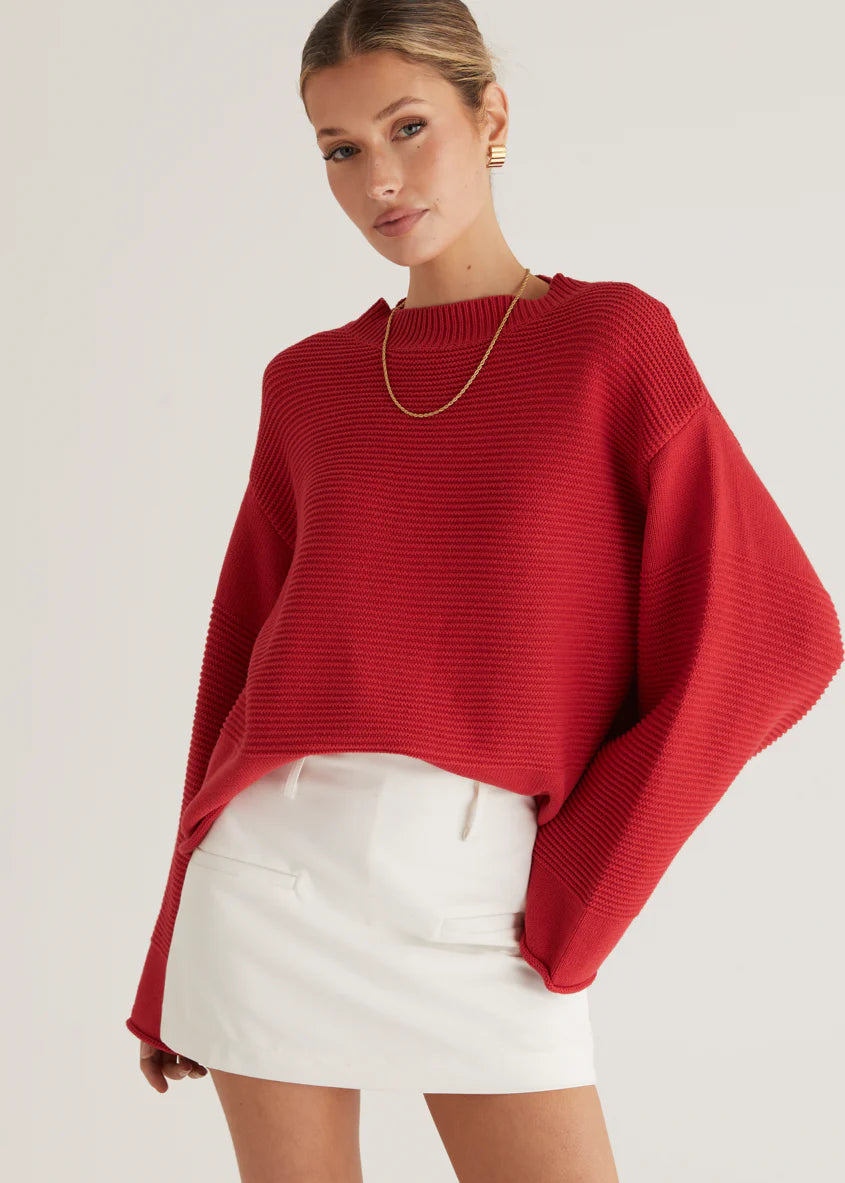 Marsielle Sweater - Red