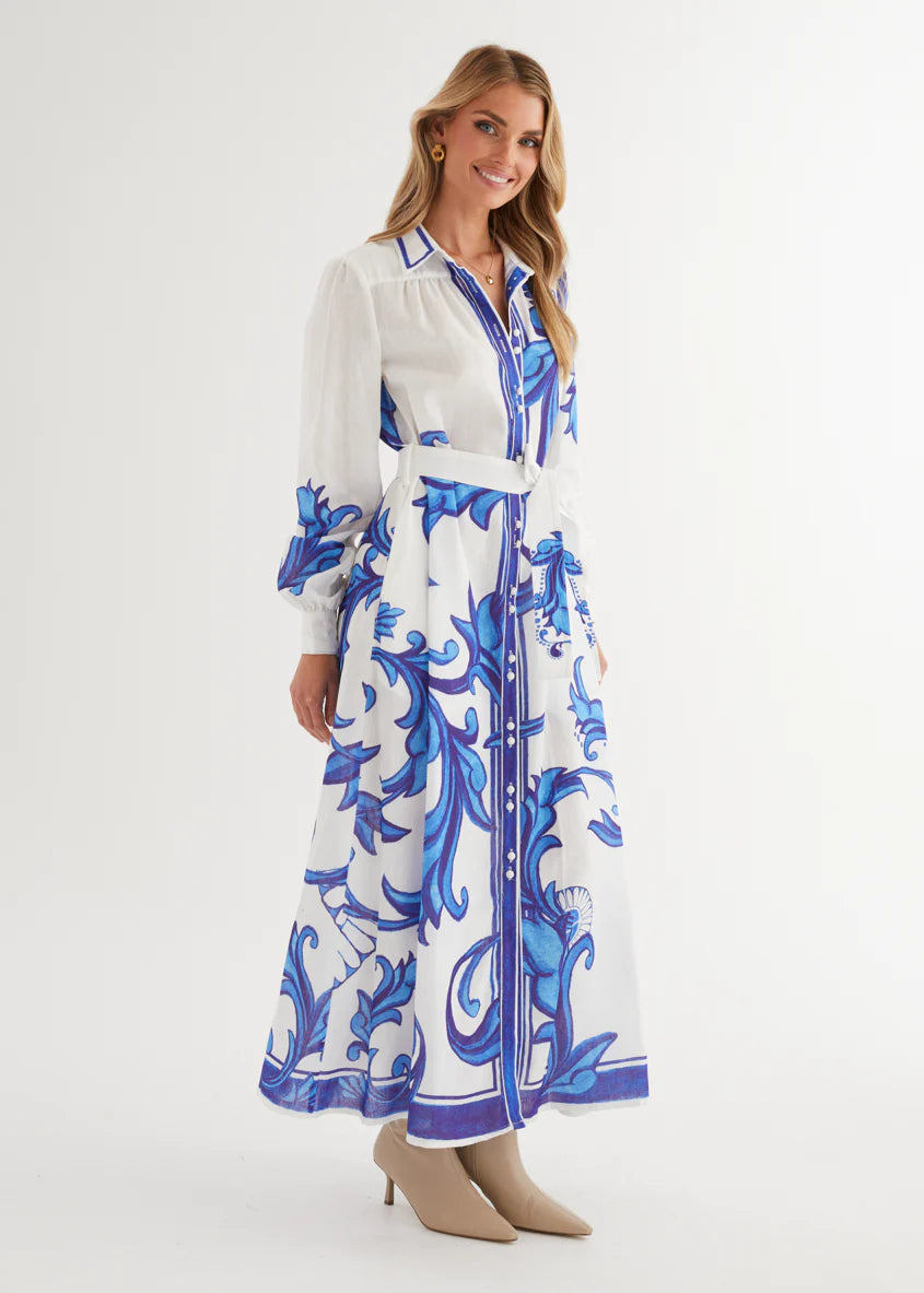 Sage Maxi Dress - Blue Zayna