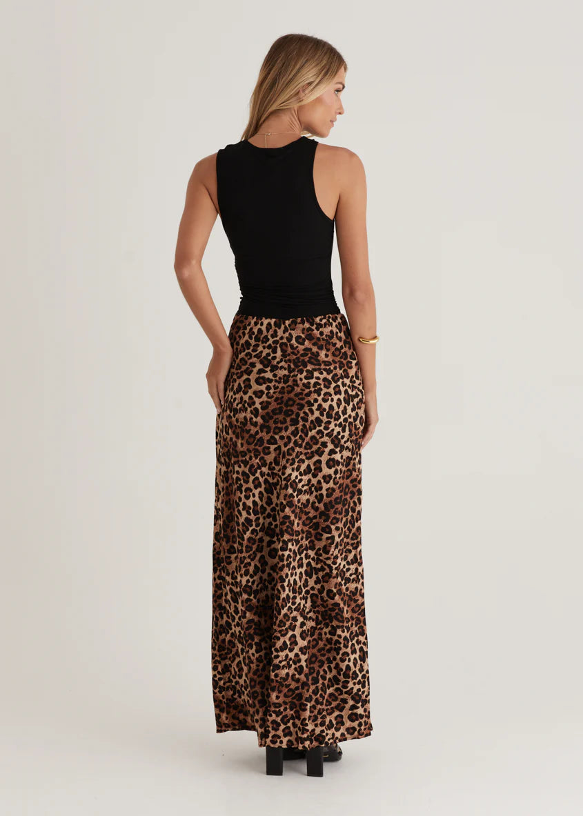 Cleo Maxi Skirt - Leopard