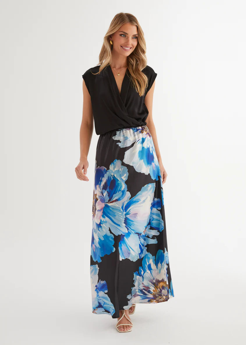 Allie Maxi Skirt - Midnight Bloom
