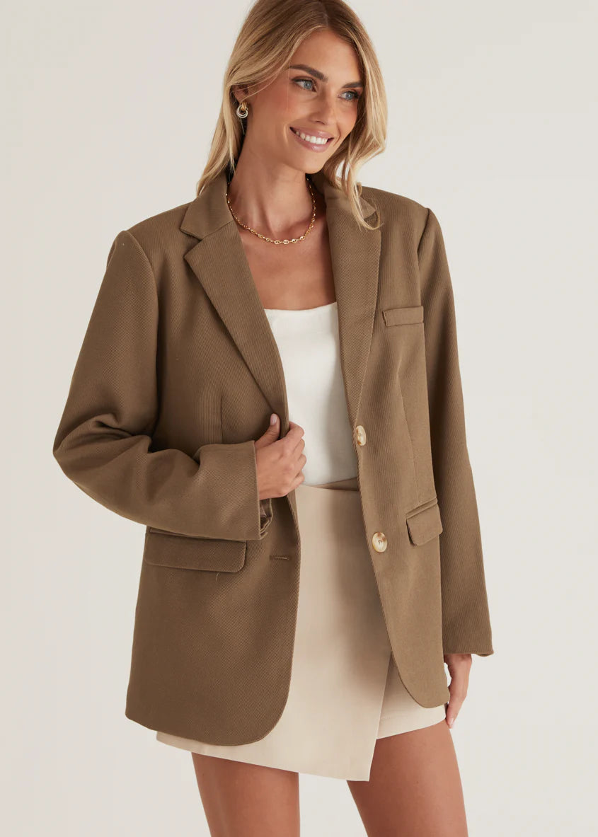 Oliviae Blazer - Brown