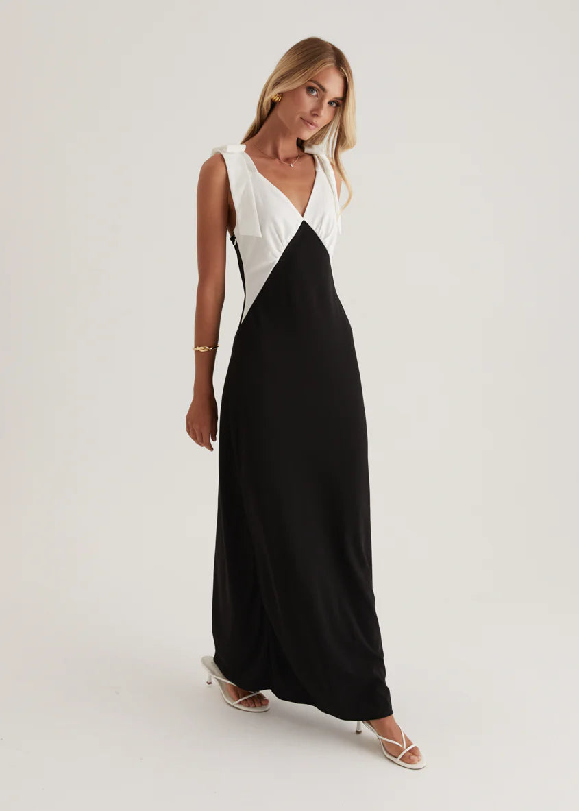 Formation Maxi Dress - Black Splice