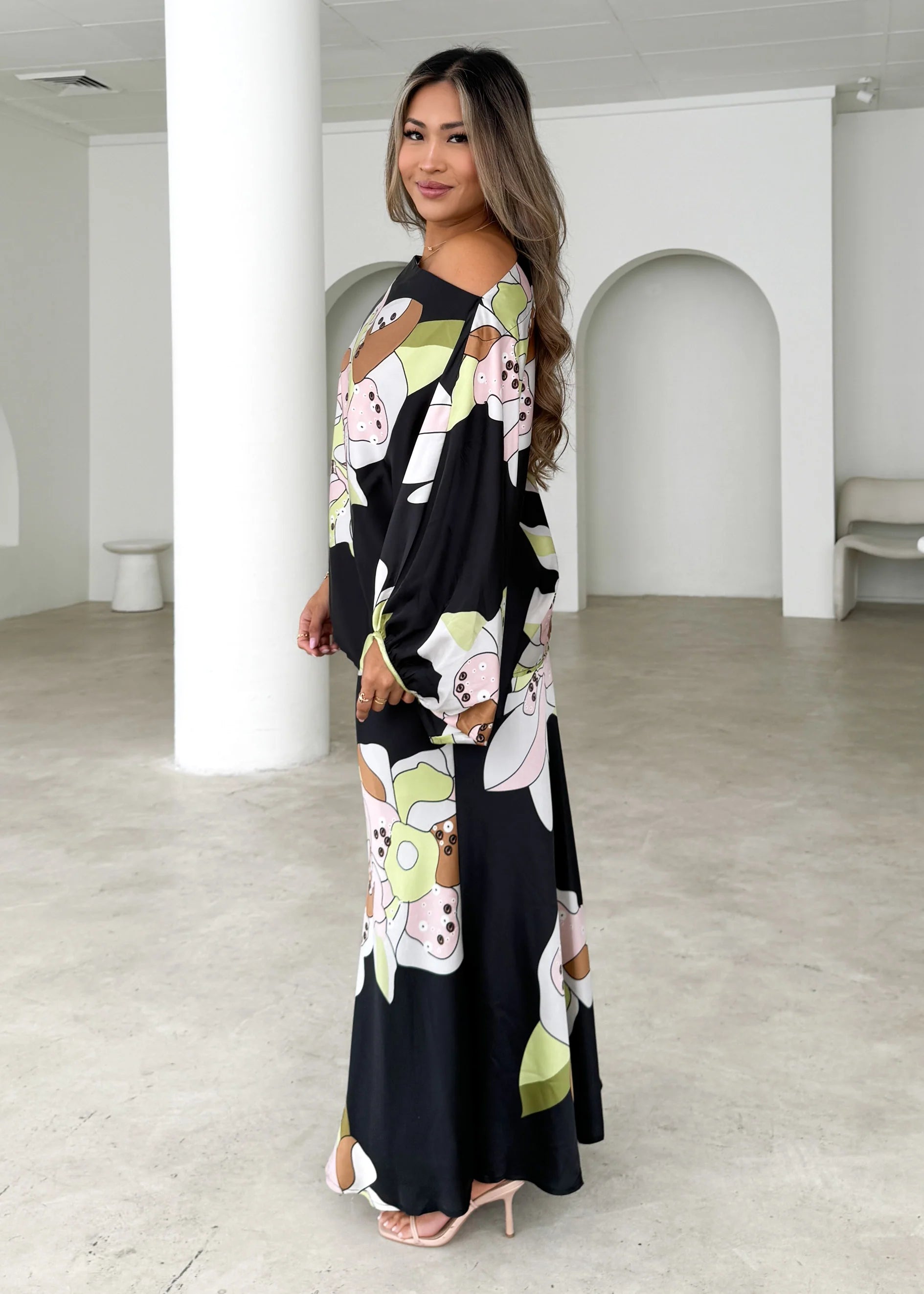 Cleos Maxi Skirt - Black Astrid