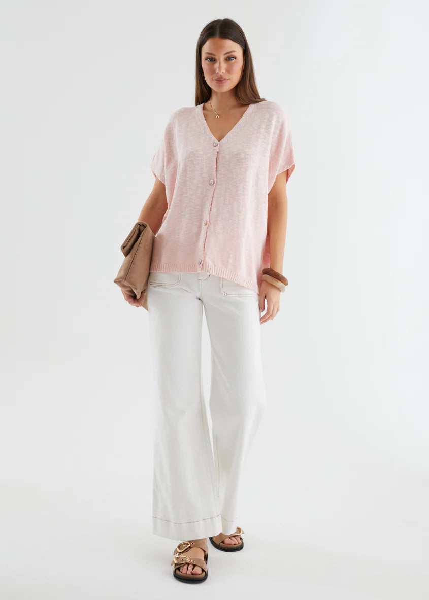 Aria Knit Top - Cotton Candy