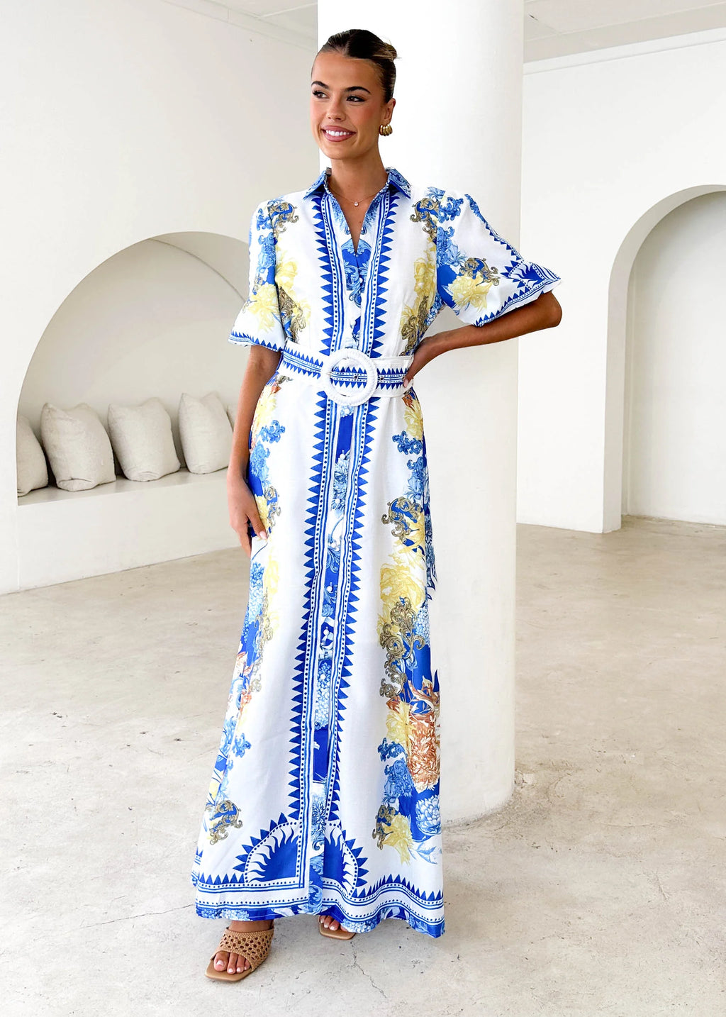 Khaleesi Midi Dress - China Doll Blue