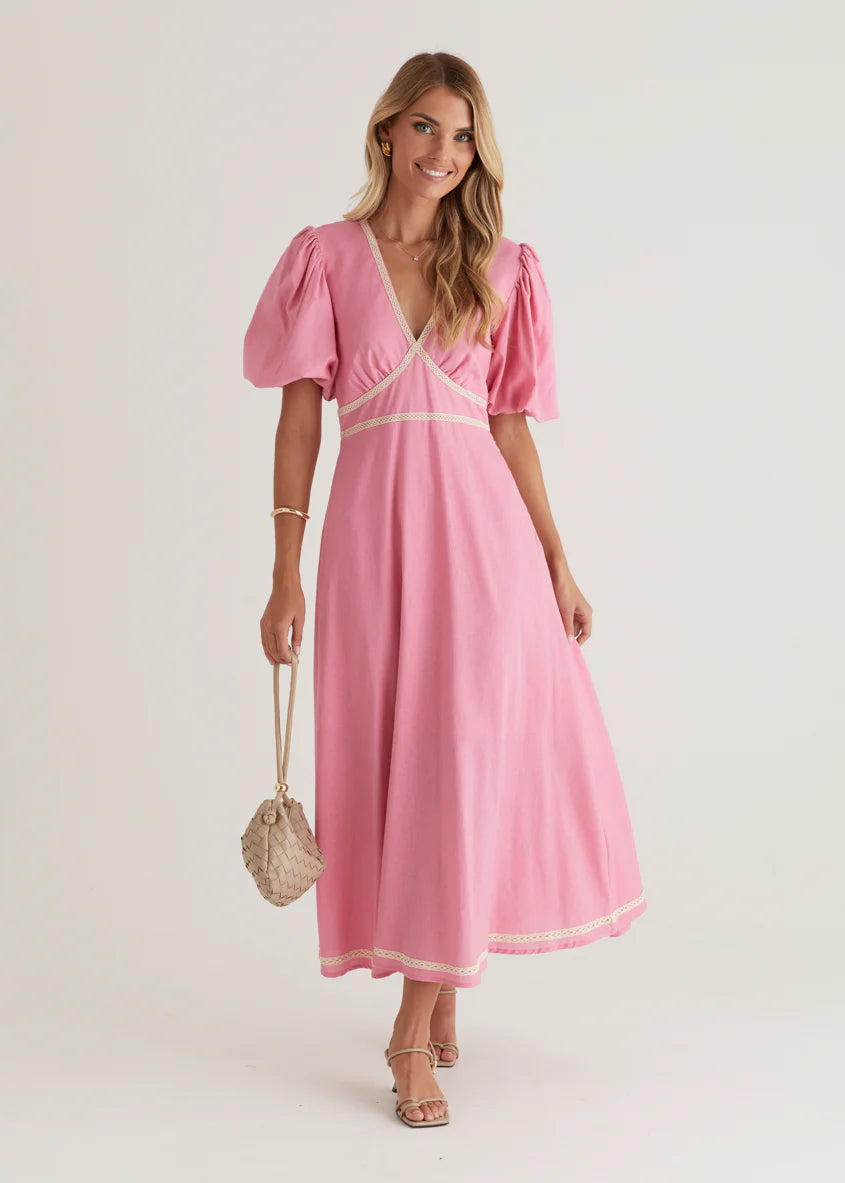 Ellodie Maxi Dress - Pink