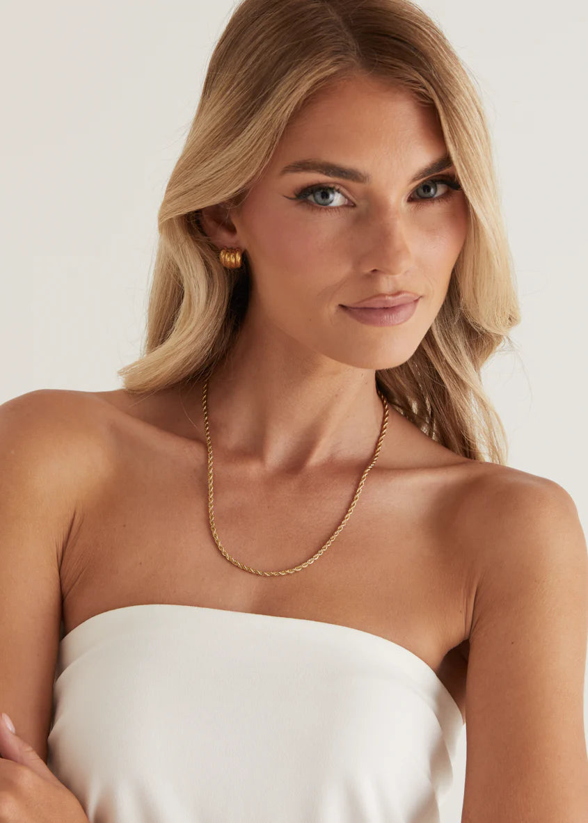 Harlow Gold Plated Necklace - Gold