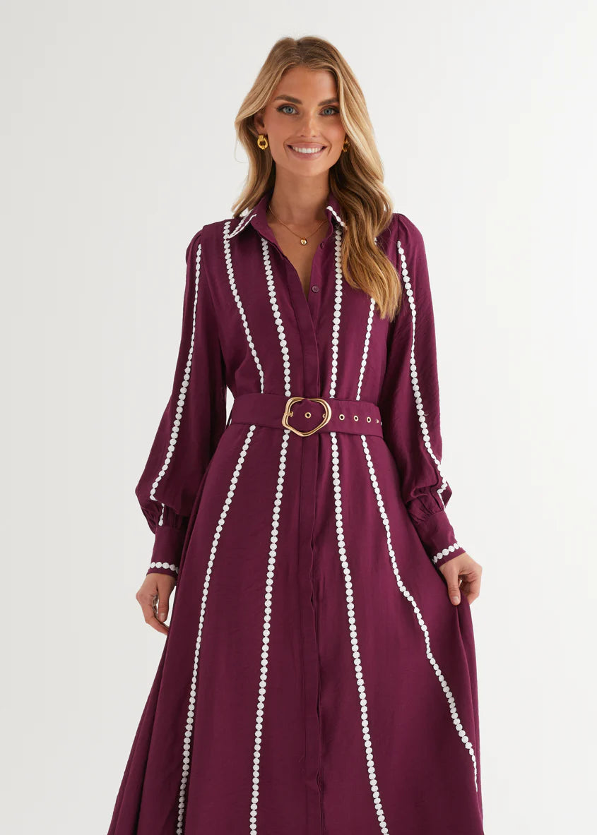 Nevaeh Maxi Dress - Plum