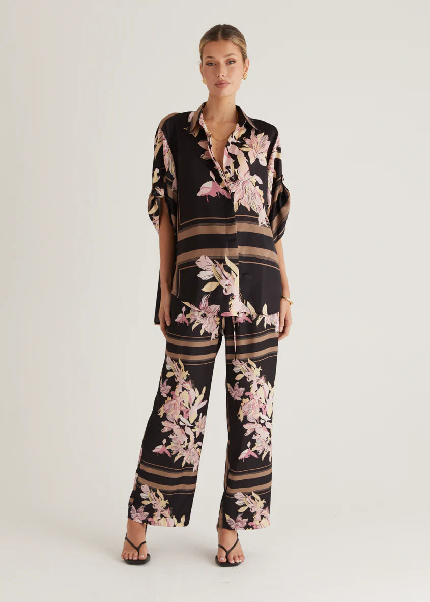 Kaycie Pants - Black Floral