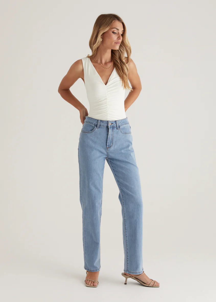 Isobel Stretch Jeans - Light Blue