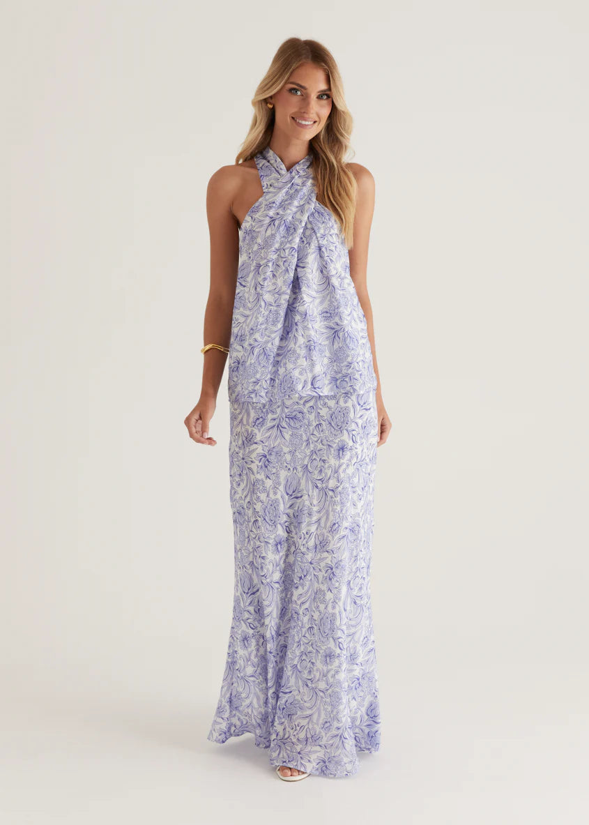 Tammy Top - Blue Floral