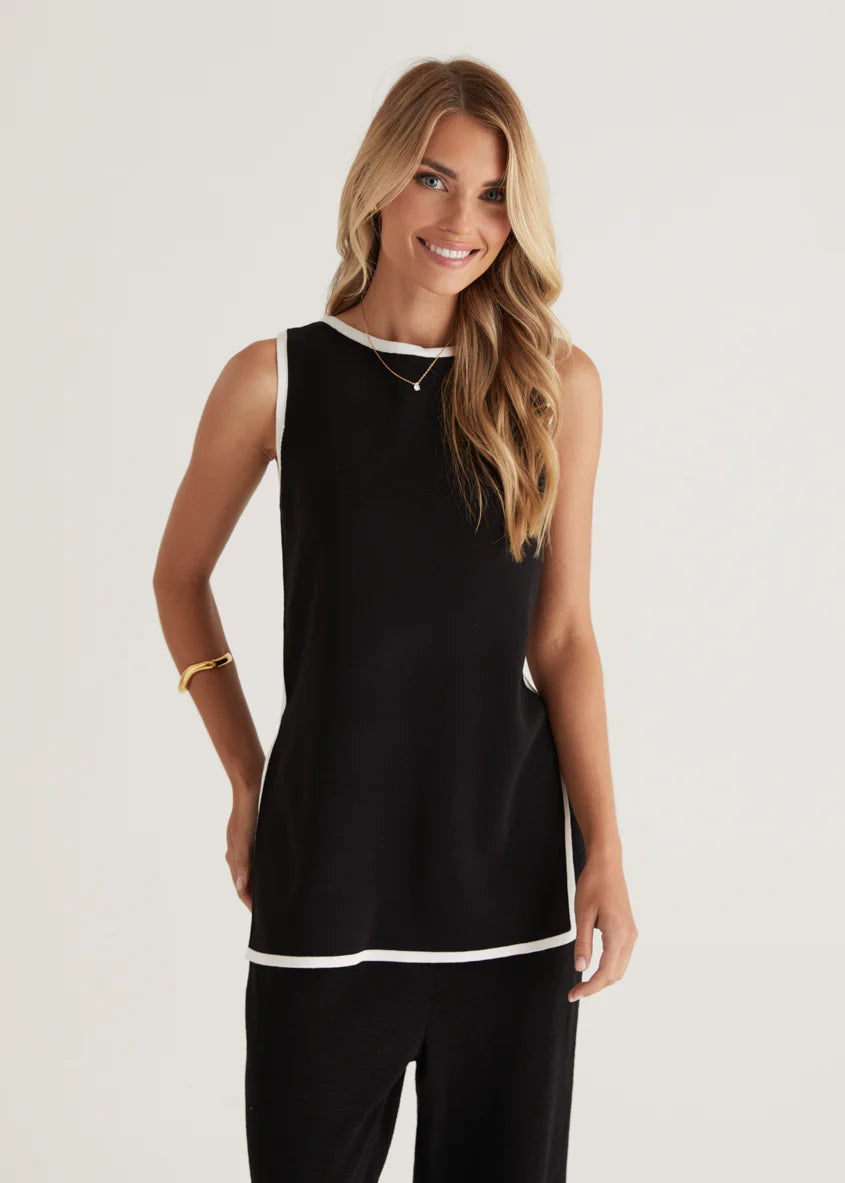 Regal Knit Top - Black