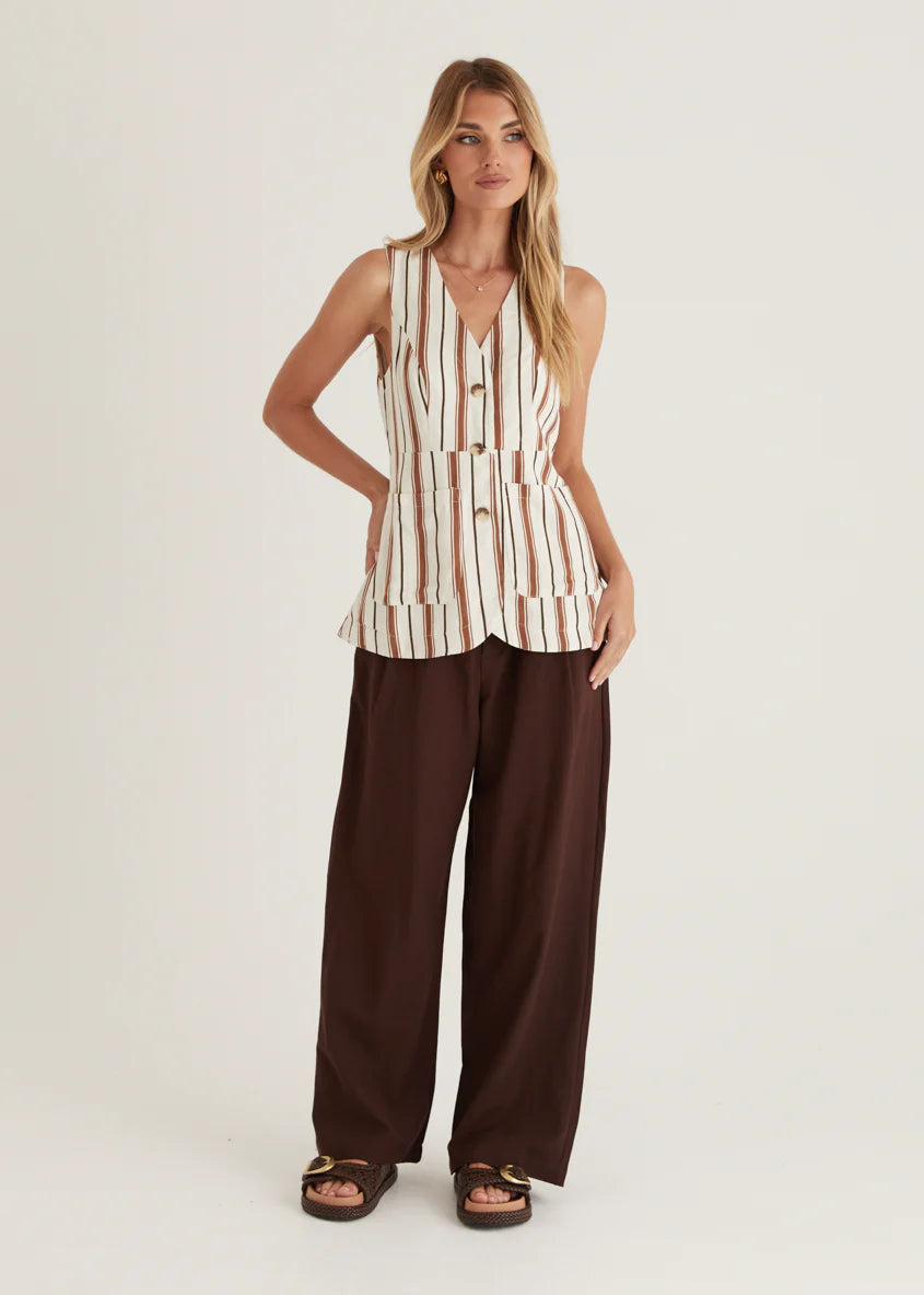 Fawn Vest Top - Amber Vale
