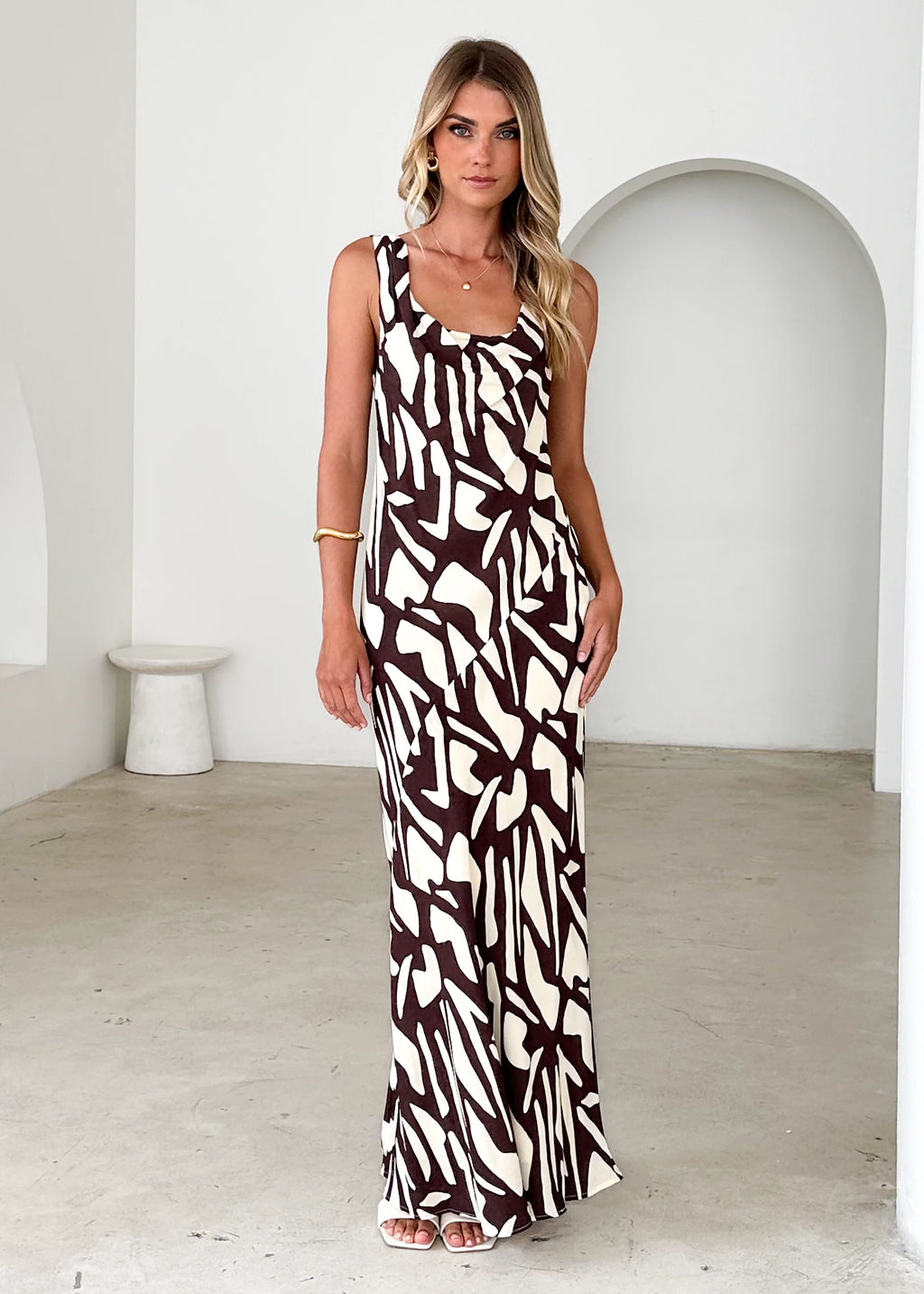 Sambar Maxi Dress - Choc Vanilla