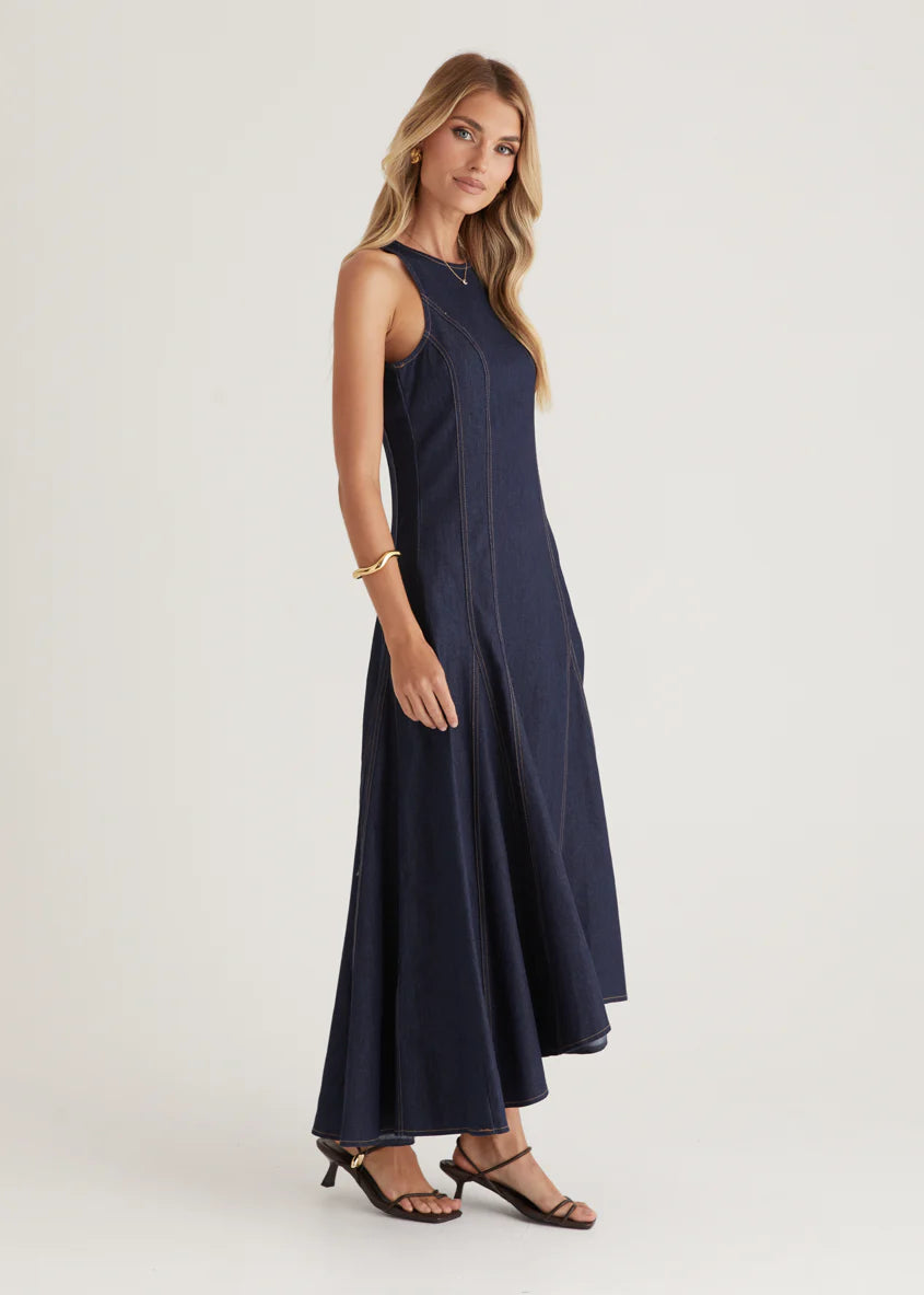 Rose Maxi Dress - Indigo