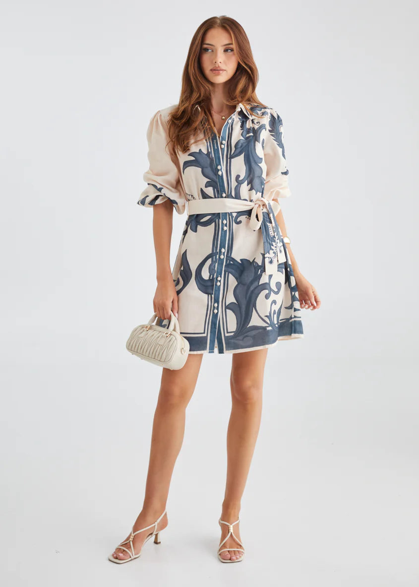 Nicoletta Dress - Cream Zayna