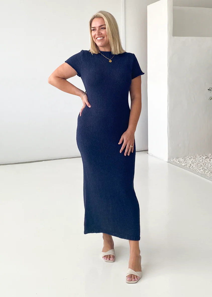 Kori Knit Maxi Dress - Navy