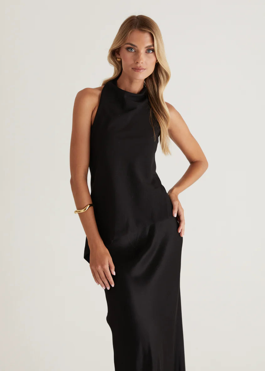 Logan Halter Top - Black