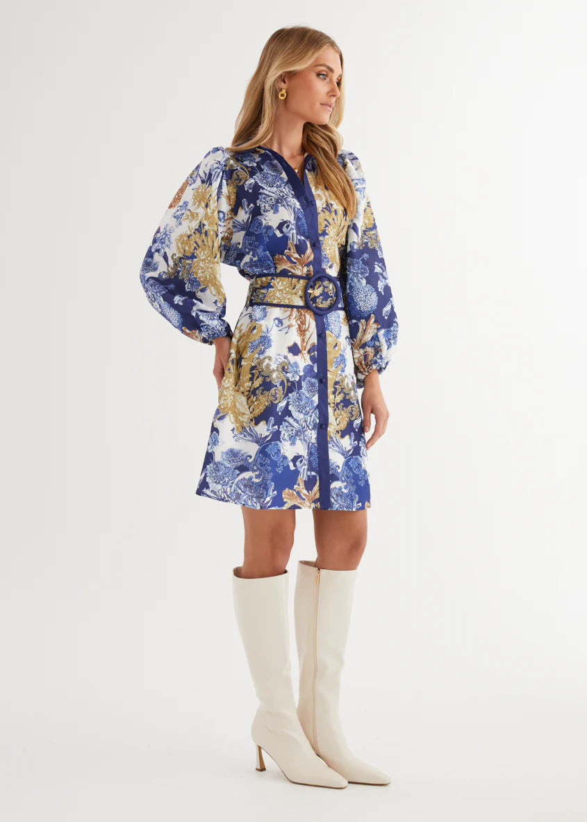 Tavana Dress - Navy Chateau