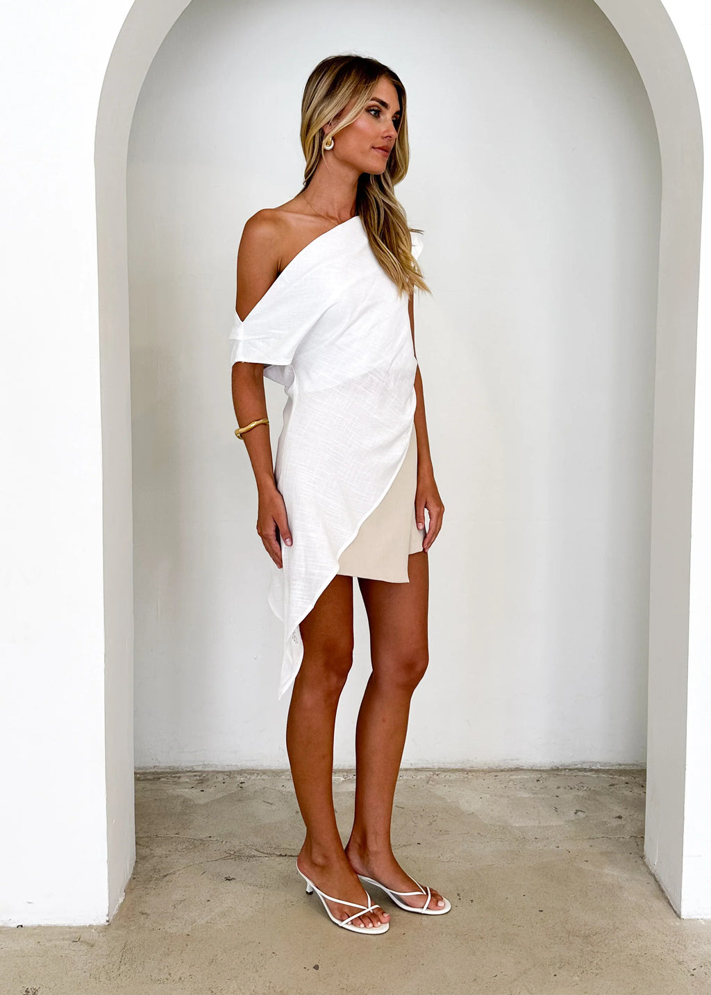 Kylo One Shoulder Top - Off White