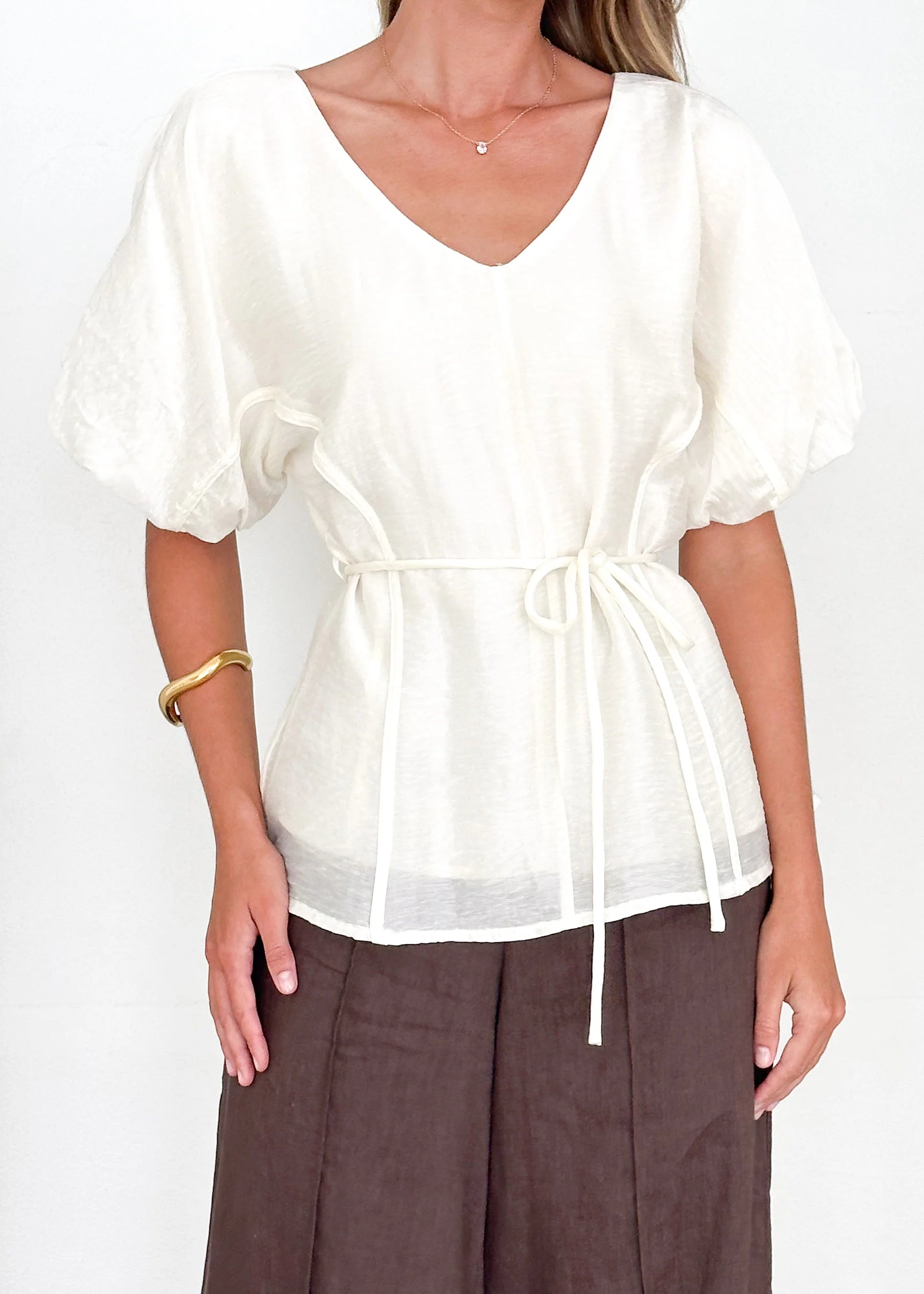 Saffron Blouse - Cream