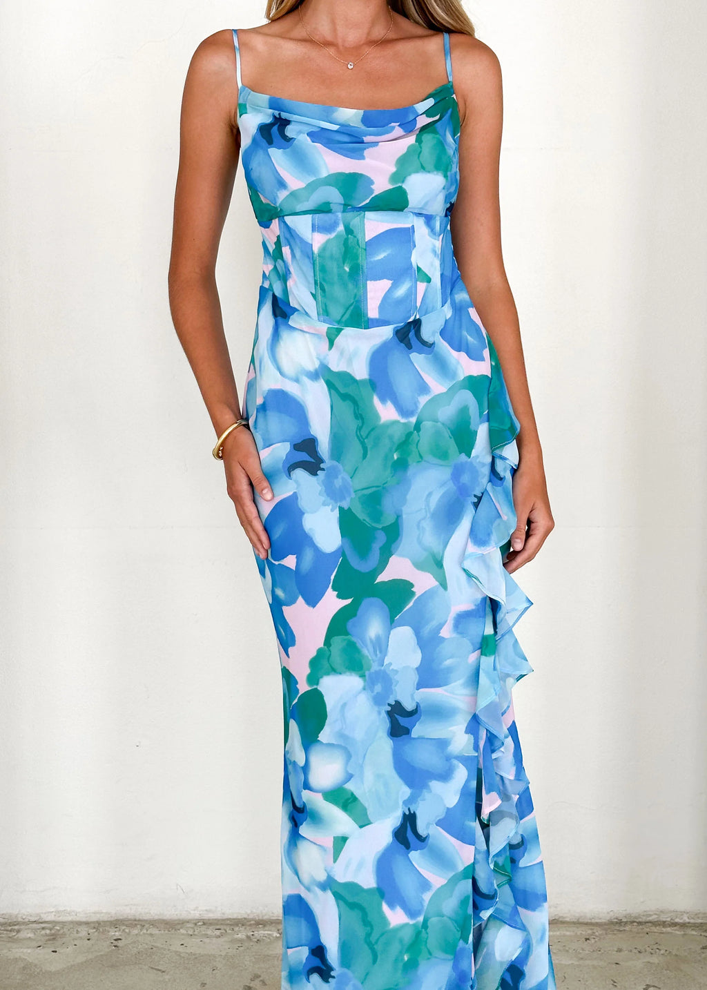 Braxton Maxi Dress - Blue Blooms