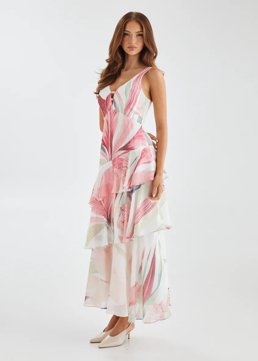 Souline Maxi Dress - Pink Oasis